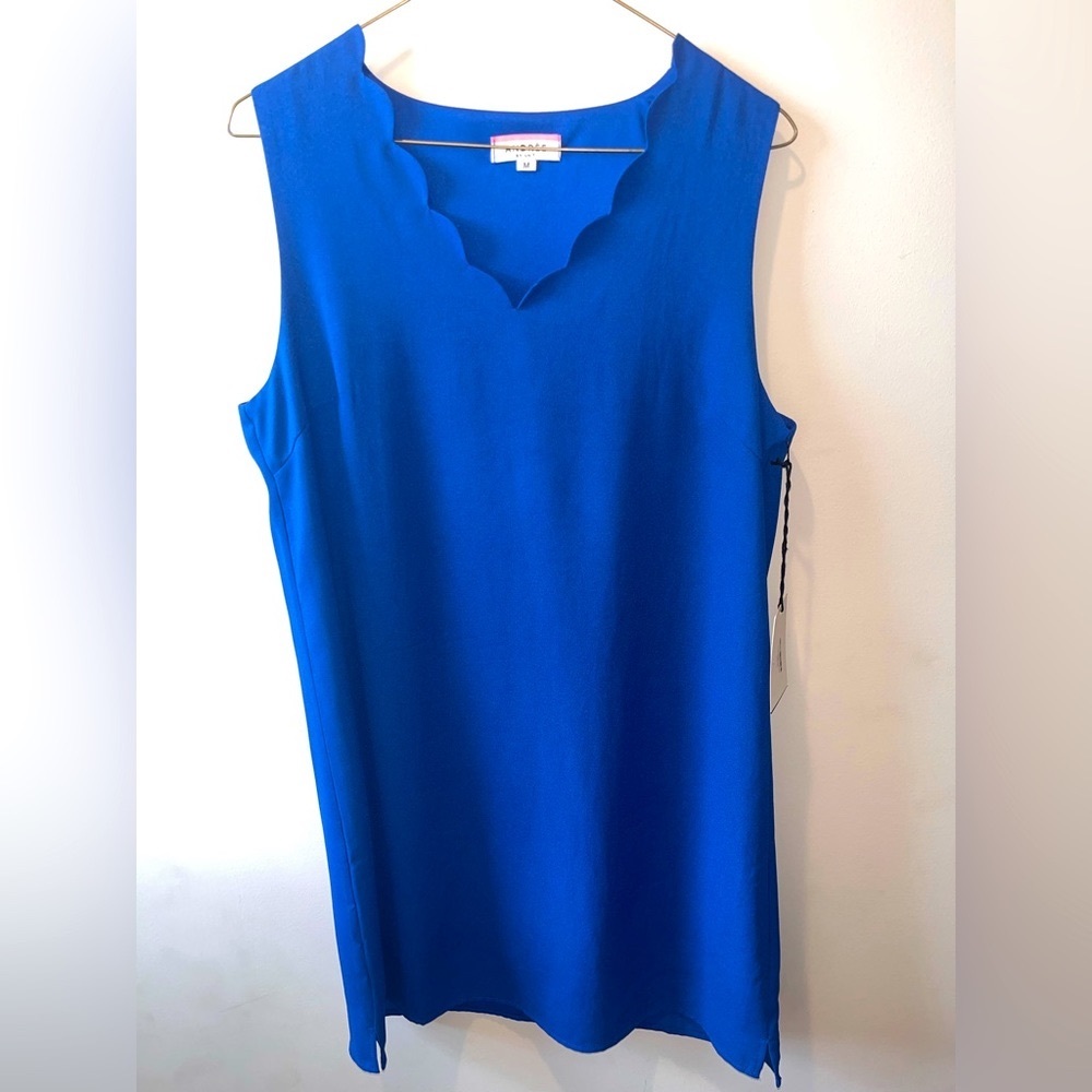 💙Blue Andrée Scallop Neck Dress.